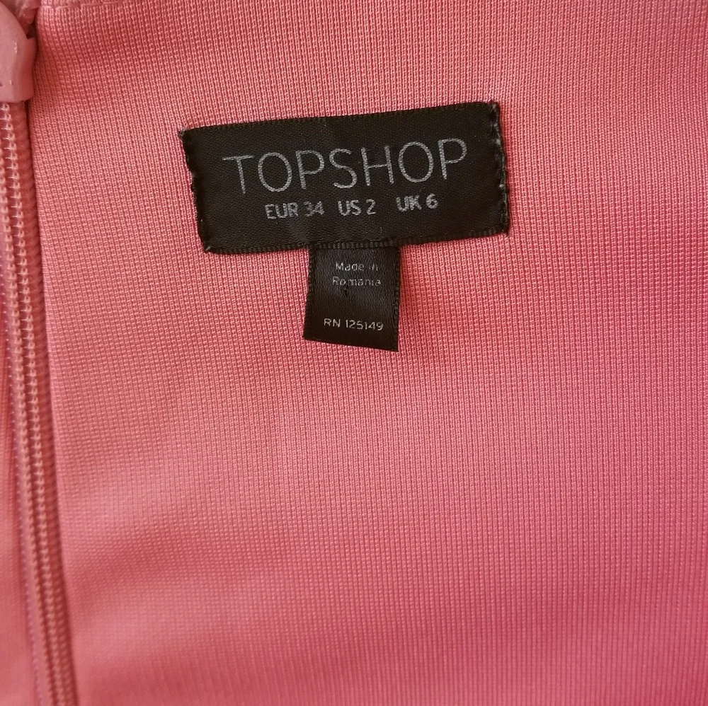 Topshop Coral Mini Dress